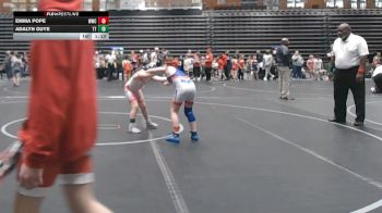 85-90 lbs Round 1 - Emma Pope, Williamsburg Wrestling Club vs Adalyn Guye, Tabb Tigers