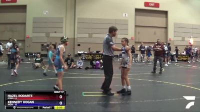 75 lbs Placement Matches (8 Team) - Hazel Rodarte, POWA vs Kennedy Hogan, WOW