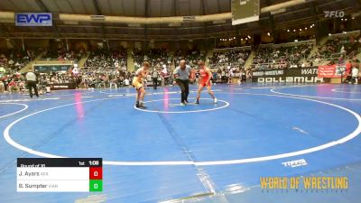 90 lbs Round Of 16 - Jax Ayars, Ayars Elite vs Bronc Sumpter, Vian Wrestling Club