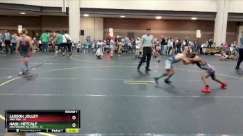 72 lbs Round 1 (8 Team) - Jaxson Jolley, Ares Red vs Nash Metcalf, Contenders WA Green