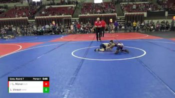 58 lbs Cons. Round 7 - Luka Moran, Shepherd Wrestling Club vs Lane Vinson, North Montana Wrestling Club