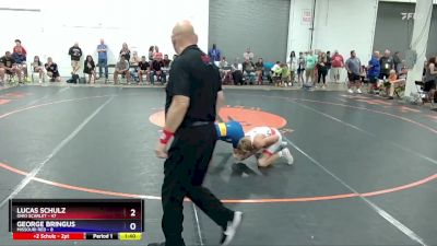 110 lbs Quarters & 1st Wb (16 Team) - Lucas Schulz, Ohio Scarlet vs George Bringus, Missouri Red