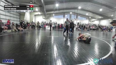 80 lbs Semifinal - Brennon Roblyer, Team Tulsa Wrestling Club vs Kutter Means, Salina Wrestling Club