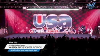 Rogers High School - Varsity Show Cheer Novice [2025 Varsity Show Cheer Novice - Small Day 1] 2025 USA Spirit Natl's/Collegiate Champs/Jr. Natl's