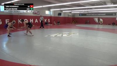 141 lbs Cons. Round 4 - Dylan Heater, Cornell College vs Zeb Fitzgerald, Grand View (Iowa)