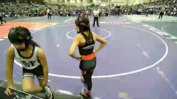 75 lbs Semifinal - Sky Ramos, Sunkist Kids Monster Garage vs Katalina Bravo, Misfits