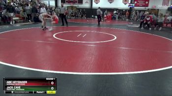 106 lbs Round 1 - Abe Heysinger, Dubuque Hempstead vs Jack Cave, Highland, Riverside