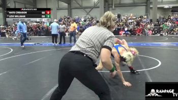 126 lbs Champ. Round 1 - Nate Creason, De Soto Kids vs Levi Willman, Chapman
