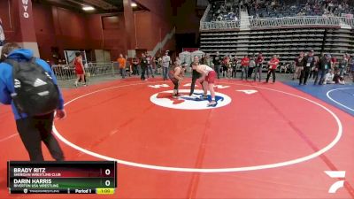 250 lbs Round 2 - Brady Ritz, Sheridan Wrestling Club vs Darin Harris, Riverton USA Wrestling