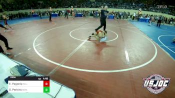 70 lbs Quarterfinal - Elijah Pagonis, BullTrained vs Dalton Perkins, Scrap Yard Training