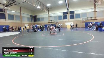 140lbs Champ. Round 1 - Alexis Escobar, Kelso (Girls) vs Nicolette Hulse, Ridgefield (Girls)