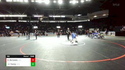 100 lbs Cons. Semi - Ula Young, Hazen (Girls) vs Dylan Dempsey, La Center (Girls)