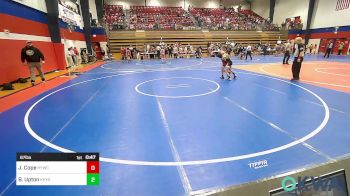 67 lbs Semifinal - Jaxon Cope, Hilldale Youth Wrestling Club vs Brackton Upton, Keystone Kids