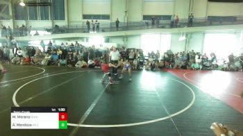 65 lbs Semifinal - Matthew Moreno, Oceanside WC vs Andy Mendoza, HD Jets