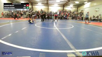 70-75 lbs Consolation - Kaisen Kelley, Tiger Trained Wrestling vs Deacon Doerr, Team Tulsa Wrestling Club