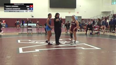 138 lbs Quarterfinal - Tehya Ledesma, Mt. San Antonio College vs Jordan Johnston, Unattached