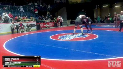 6A-285 lbs Cons. Round 3 - Seth Daugherty, North Forsyth vs Erick Willock, Gainesville