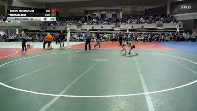 50 lbs Champ. Round 1 - Diego Hernandez, EVW vs Roman Aho, UNC (United North Central)