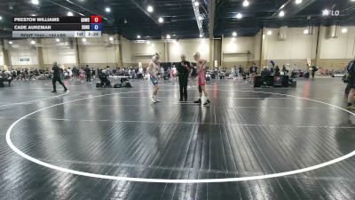 132 lbs Consi Of 4 - Preston Williams, Golden Bears Wrestling Club vs Cade Aukeman, Sons Of Thunder, FL