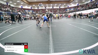 52 lbs Consi Of 8 #2 - Kylee Hanks, Piedmont vs Eric Barkhimer, Choctaw Ironman Youth Wrestling