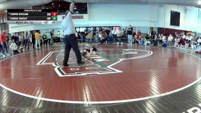 53 lbs Cons. Round 1 - Crew Trout, Clinic Wrestling FXBG vs Crew Nycum, SVWC