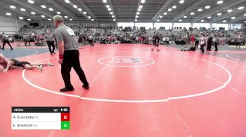 145 lbs Semifinal - Anthony Evanitsky, PA vs Emmitt Sherlock, MD