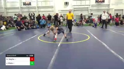 M-55 lbs Consi Of 8 #1 - Nolan Neglia, NY vs Julian Mata, MI