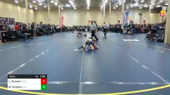 90 lbs Quarterfinal - Logan Stewart, Lakeview vs Weston Borgers, Lake Lehman