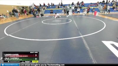 93 lbs Round 3 - Landen Kassel, Liberty Warriors Wrestling Academy vs Cruz Campbell, Mt Spokane Wrestling Club