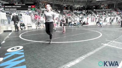 61 lbs Consi Of 16 #2 - Michael Holloway, Team Nomad vs Kase Kreiger, Duncan Demon Wrestling