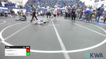 64 lbs Quarterfinal - Piper Shelton, Choctaw Ironman Youth Wrestling vs Dustin Hampton, Noble Takedown Club