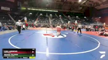 145 lbs Semifinal - Rihana Tillman, Burns/Pine Bluffs vs Cara Andrews, Star Valley