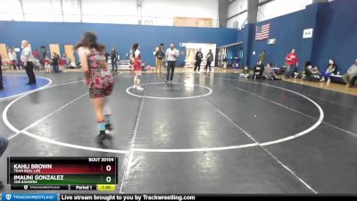 138 lbs Quarterfinal - Kahli Brown, Team Real Life vs Imauni Gonzalez, 208 Badgers