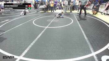 43 lbs Rr Rnd 5 - Jayden President, Victory Youth Wrestling vs Liam Orrel, Berryhill Wrestling Club