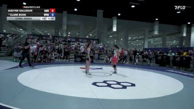 53 kg Cons. Semis - Jaslynn Gallegos, Cardinal WC vs Clare Booe, West Point Wrestling Club