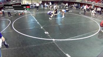 100 lbs Champ. Round 1 - Levi Miron, Hawks Wrestling Club (Lincoln) vs Ty Stepanek, GI Grapplers