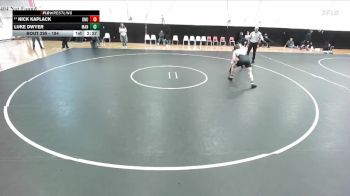 184 lbs Cons. Round 2 - Nick Kaplack, Ohio Northern vs Luke Dwyer, Manchester
