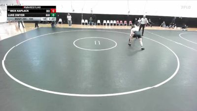 184 lbs Cons. Round 2 - Nick Kaplack, Ohio Northern vs Luke Dwyer, Manchester