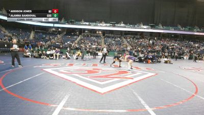 7A - 152 lbs Cons. Semi - Addison Jones, McDowell High School vs Alanna Sandoval, Grimsley Senior High School