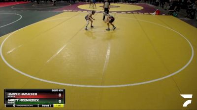 80 lbs Quarterfinal - Jarett Moenkedick, Hibbing vs Harper Hamacher, Becker