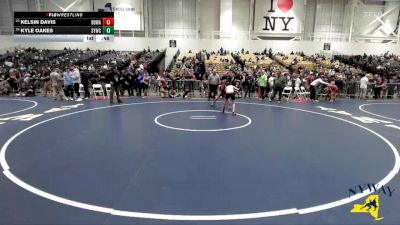93 lbs Cons. Round 3 - Kyle Oakes, Salamanca Youth Wrestling Club vs Kelsin Davis, Black Belt Wrestling Academy