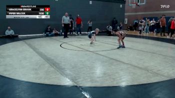 62 lbs Cons. Round 3 - Piper Wilcox, Thunder Ridge Outlaws Wrestling Club vs Gracelynn Brook, 208 Badgers Wrestling Club