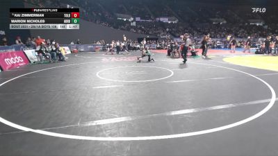 2A/1A Boys 106 Quarterfinal - Kai Zimmerman, Toledo Boys vs Marion Nicholes, Adrian Boys