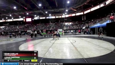 220 lbs Champ. Round 1 - Kevin Casillas, Capistrano Valley vs Logan Hartman, Bend Senior