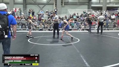 95 lbs Semifinal - Xzander Donner, Russell vs Chance Wilderman, Frontenac Youth Wrestling Club