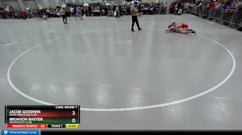 157 lbs Cons. Round 7 - Jacob Goodwin, Maize Wrestling Club vs Bronson Baxter, Spartan Mat Club