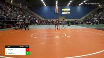 1 lbs Quarterfinal - Luke Bryant, Riverheads vs Jacob Maxfield, Castlewood