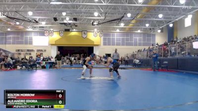 120 lbs Semifinal - Alejandro Edoria, Ocean Springs, MS vs Kolton Morrow, Saltillo