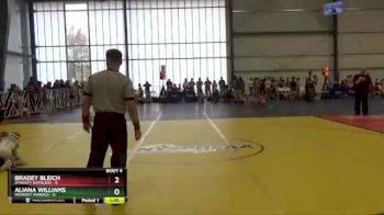 48 lbs Round 2 - Aliana Williams, Midwest Maniacs vs Bradey Bleich, Dynasty Ruthless