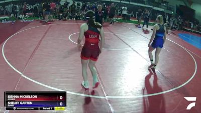 130 lbs Cons. Round 1 - Sienna Mickelson, Alaska vs Shelby Garten, Idaho